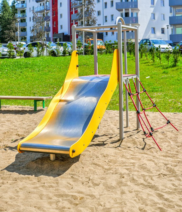 spielplätze aus verzinktem stahl, modular park